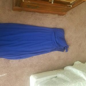 Dark blue prom dress